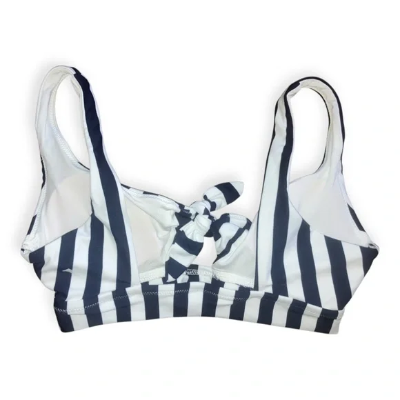 Aerie Womens Printed Tie Banded Wide Strap Scoop Bikini Top - Picture 5 of 8